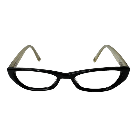 Nine West Black Acetate Cat Eye Glasses Flex Pearl Temples NW5002 49 17 135 1590 - Picture 1 of 7
